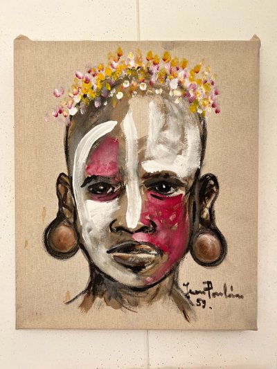 Série de 6 portraits de guerriers Africains