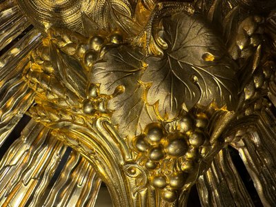 Ostensoir En Laiton Doré – XIXe 