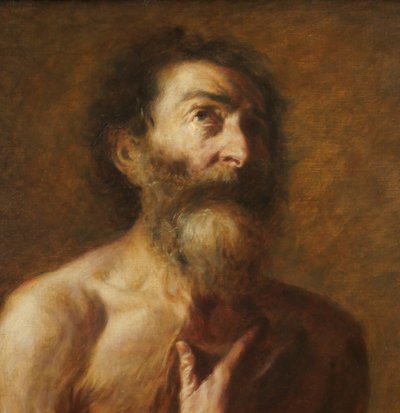 Juseppe de Ribeira 1591-1652 (Nachfolger von) Hiob, Gemälde, um 1900-20, religiös, Heiliger
