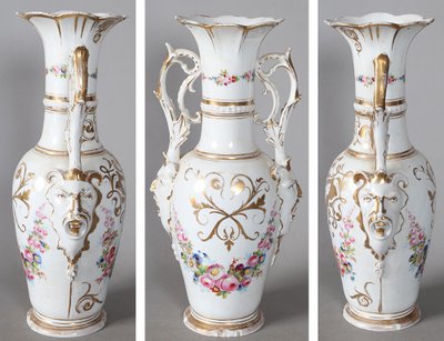 Grand vase porcelaine d’époque Empire, 43 cm