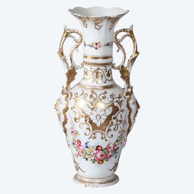 Grand vase porcelaine d’époque Empire, 43 cm