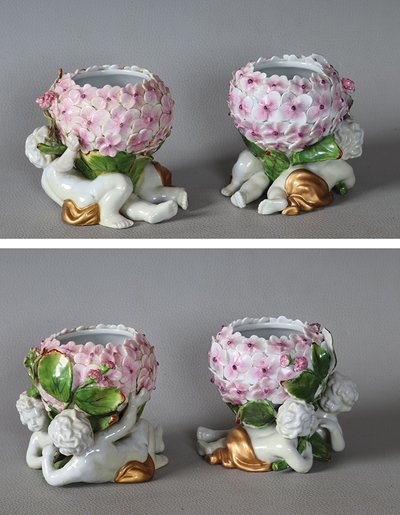 Paar Porzellanschalen, Stempel: MEISSEN, 19. Jahrhundert