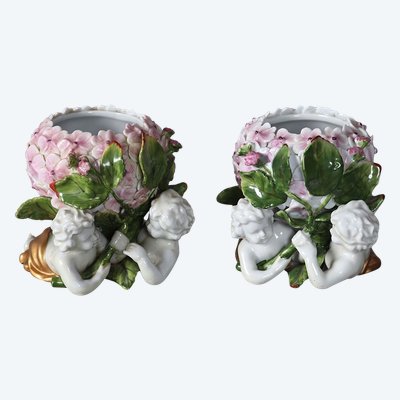 Paar Porzellanschalen, Stempel: MEISSEN, 19. Jahrhundert