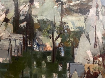 Peinture moderne Michel RODDE (1913-2009) La falaise  musée Granet d’Aix-en-Provence