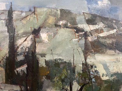 Peinture moderne Michel RODDE (1913-2009) La falaise  musée Granet d’Aix-en-Provence