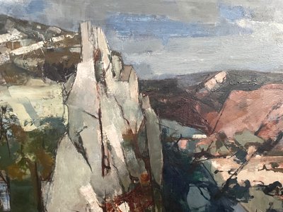 Peinture moderne Michel RODDE (1913-2009) La falaise  musée Granet d’Aix-en-Provence