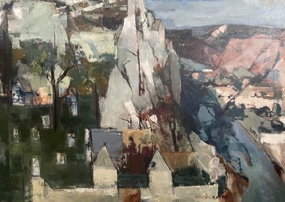 Peinture moderne Michel RODDE (1913-2009) La falaise  musée Granet d’Aix-en-Provence