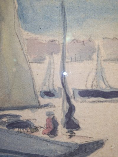 Tableau gouache PAUL SIGNAC