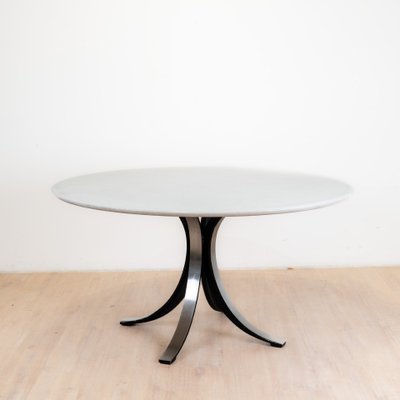 Round T69 Dining Table in Marble by Osvaldo Borsani for Tecno, 1970s