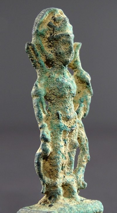 Gandhara-Zivilisation, 2. Jahrhundert n. Chr., Bronzestatuette des Bodhisattva Padmapani.