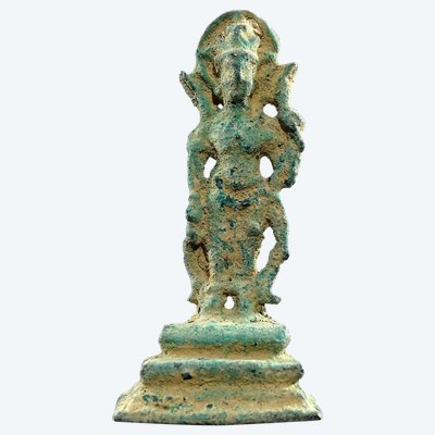 Gandhara-Zivilisation, 2. Jahrhundert n. Chr., Bronzestatuette des Bodhisattva Padmapani.