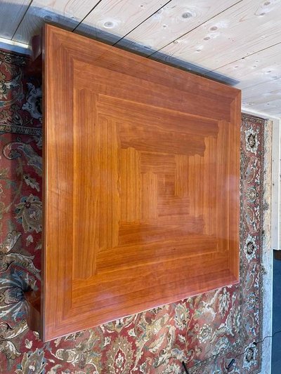 Table basse en merisier Léon Krier pour GIORGETTI