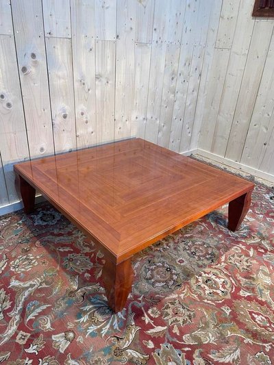 Table basse en merisier Léon Krier pour GIORGETTI
