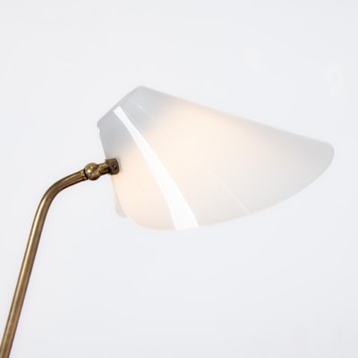 Lampada vintage in ottone e vetro acrilico, anni '60