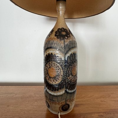 Ceramic lamp base by J.-C. Courjault 1960 Keraluc Quimper
