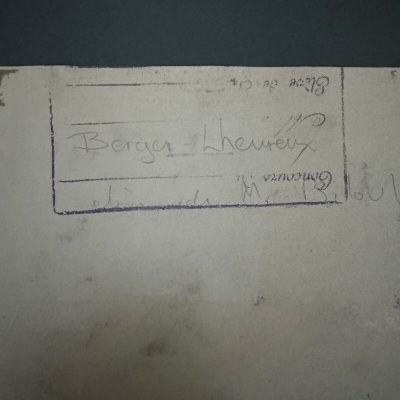 Dessin en couleur par Berger-Lheureux Beaux-Arts XXe scène à l'Antique