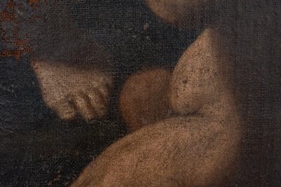 Öl auf Leinwand XVII Italienisch Engel Liebe