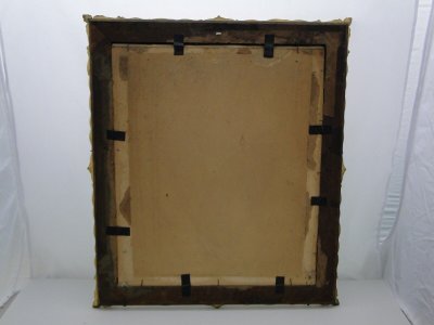 Charcoal drawing Christ 19th century plaster and wood frame