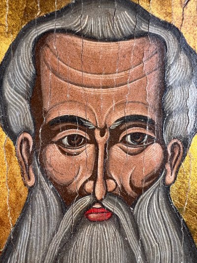 Antica icona ortodossa di Sant'Atanasio di Alessandria - 18ᵉ secolo