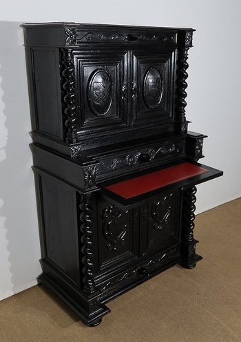 Cabinet of Work and Table Office, Louis XIII style - End of XIXth century