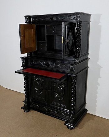 Cabinet of Work and Table Office, Louis XIII style - End of XIXth century