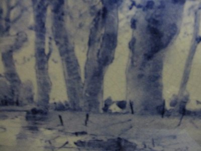 Arbres en bord de rivière par HIRSCHIG Anton.