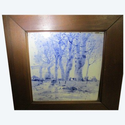 Arbres en bord de rivière par HIRSCHIG Anton.
