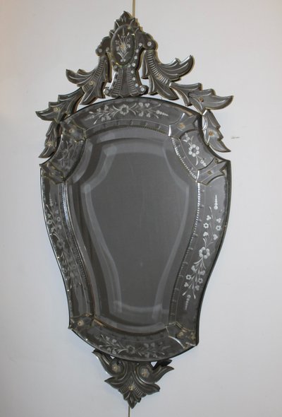 Specchio floreale veneziano 1950 circa