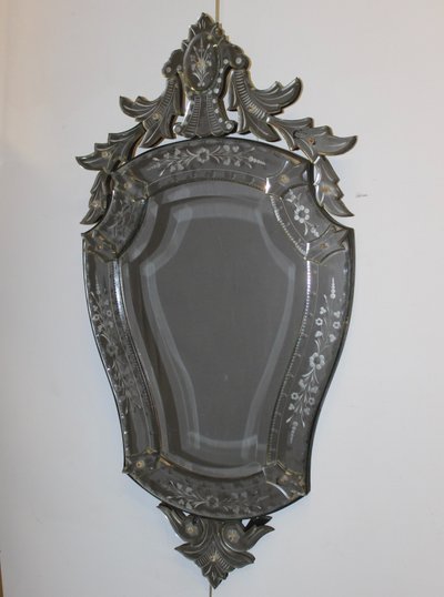 Specchio floreale veneziano 1950 circa