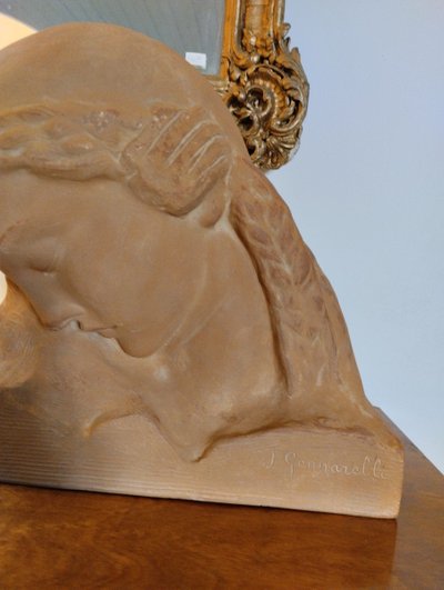 Sculpture - Terre-cuite - La Méditation - A. Genarelli ( 1881-1943)