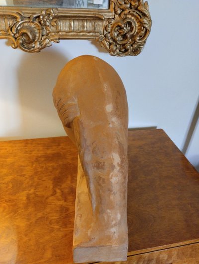 Sculpture - Terre-cuite - La Méditation - A. Genarelli ( 1881-1943)