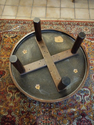 Table Basse - Herbier - Céramique - Raymonde Leduc - V. 1960.