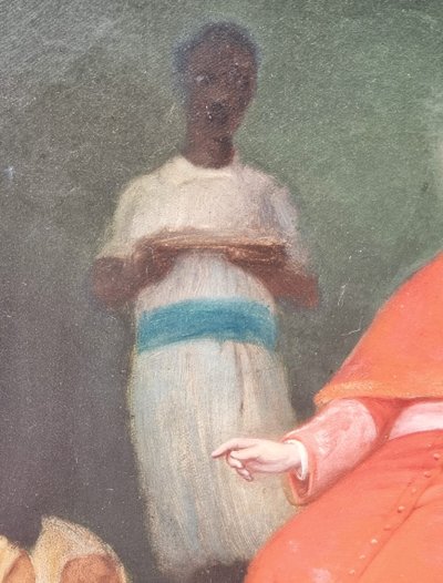 Kardinal Lavigerie und zwei weiße Väter