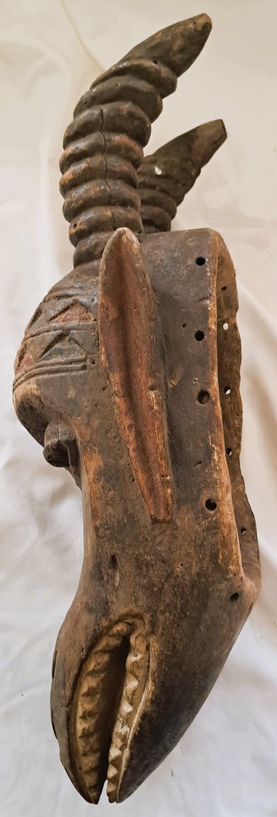 Masque Zoomorphe Chèvre - Wobe - Cote Ivoire début XXème