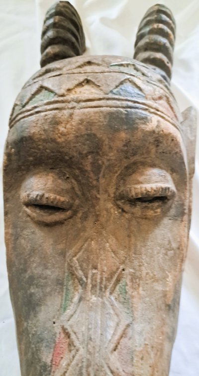 Masque Zoomorphe Chèvre - Wobe - Cote Ivoire début XXème