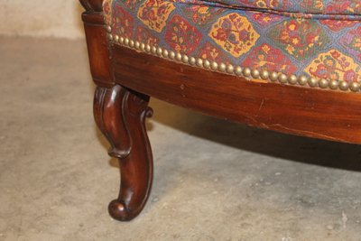 Credenza in mogano cubano del XIX secolo in fase di restauro