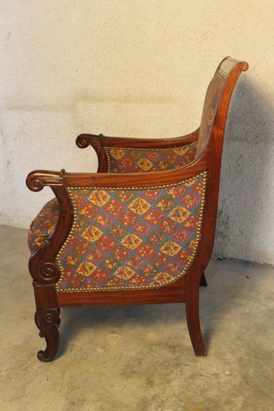 Credenza in mogano cubano del XIX secolo in fase di restauro