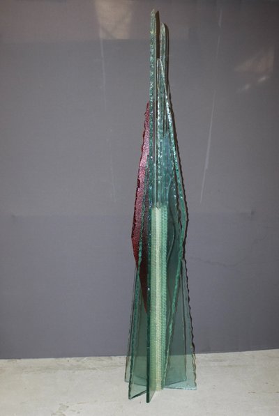 Importante Sculpture En Verre Par Thibault d'Aucuns XX