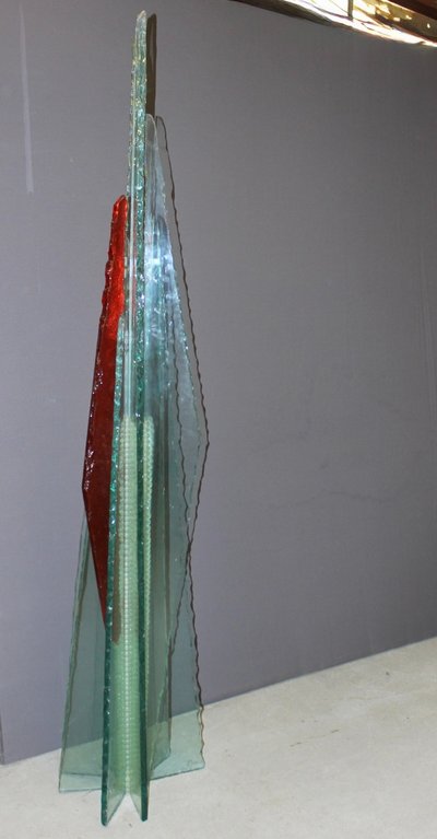 Importante Sculpture En Verre Par Thibault d'Aucuns XX