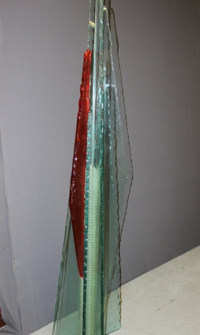 Importante Sculpture En Verre Par Thibault d'Aucuns XX