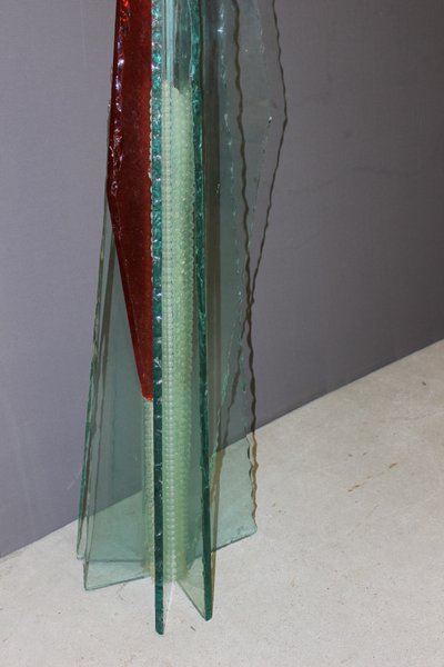 Importante Sculpture En Verre Par Thibault d'Aucuns XX
