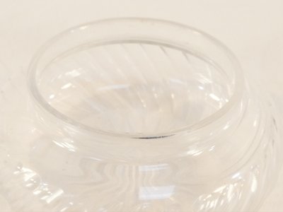 Bomboniera ART NOUVEAU in CRISTALLO e ARGENTO SOLIDO con decorazione IRIS