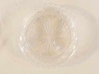 Bomboniera ART NOUVEAU in CRISTALLO e ARGENTO SOLIDO con decorazione IRIS