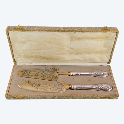 MASSIVE SILVER pie servers