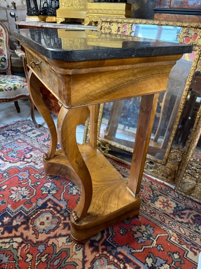 CONSOLLE RESTAURO EMPIRE IN NOCE
