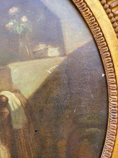Hst Soggetto erotico, con cornice, XIX secolo