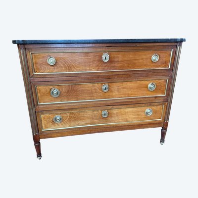 COMMODE LOUIS XVI - 18ème en merisier
