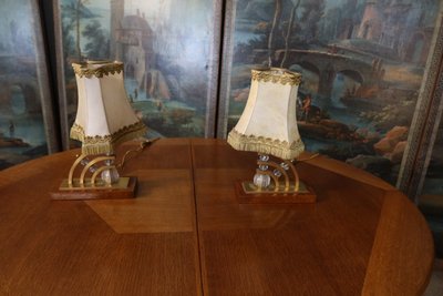 Paire de lampes de table vintage