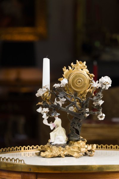 Small Watch Holder Candlestick Clock