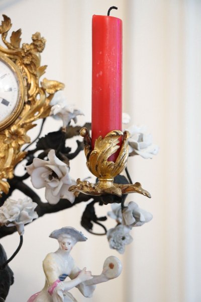 Small Watch Holder Candlestick Clock